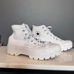 Converse All Star Lugged Leather High 'White' Shoes